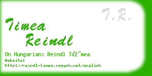 timea reindl business card